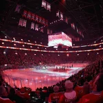 24 avril 2026 ; Montréal, Québec, Canada ; Vue générale pendant l'hymne national lors du troisième match du premier tour des séries éliminatoires de la Coupe Stanley 2026 opposant le Lightning de Tampa Bay aux Canadiens de Montréal au Centre Bell.