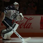 Mar 21, 2026; Pittsburgh, Pennsylvania, USA; Winnipeg Jets goaltender Connor Hellebuyck (37) takes the ice against the Pittsburgh Penguins at PPG Paints Arena.