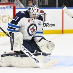 Connor Hellebuyck trade update confirmed for five teams by NHL analyst Dec 17, 2025; St. Louis, Missouri, USA; Winnipeg Jets goaltender Connor Hellebuyck (37) defends the net against the St. Louis Blues during the second period at Enterprise Center. Mandatory Credit: Jeff Curry-Imagn Images