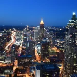 Jan 31, 2019; Atlanta, GA, USA; General overall view of the downtown Atlanta skyline.