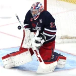 Five teams named as potential trade destinations for Connor Hellebuyck Mar 17, 2026; Winnipeg, Manitoba, CAN; Winnipeg Jets goaltender Connor Hellebuyck (37) makes a blocker save against the Nashville Predators at Canada Life Centre. Mandatory Credit: James Carey Lauder-Imagn Images