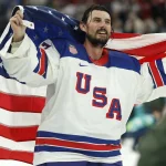Insider reveals what a Sabres trade package for Connor Hellebuyck could look like Feb 22, 2026; Milan, Italy; Connor Hellebuyck #37 of Team United States celebrates after winning the goal medal game against Team Canada during the Milano Cortina 2026 Olympic Winter Games at Milano Santagiulia Ice Hockey Arena. Mandatory Credit: Geoff Burke-Imagn Images