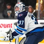 One team still wants Connor Hellebuyck after trade talks previously collapsed Apr 13, 2026; Las Vegas, Nevada, USA; Winnipeg Jets goaltender Connor Hellebuyck (37) warms up before the start of a game against the Vegas Golden Knights at T-Mobile Arena. Mandatory Credit: Stephen R. Sylvanie-Imagn Images