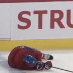 Blessure subie par le défenseur du Canadien de Montréal, Kaiden Guhle, à Brossard.