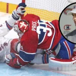 17 mai 2014 ; Montréal, Québec, Canada ; L'ailier gauche des Rangers de New York, Chris Kreider (20), entre en collision avec le gardien de but des Canadiens de Montréal, Carey Price (31), au cours de la deuxième période du premier match de la finale de l'Association de l'Est des séries éliminatoires de la Coupe Stanley 2014, au Centre Bell.