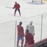 Joueurs du Canadien de Montréal, en direct de Brossard.
