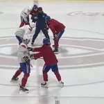 Surprise sur le premier trio du Canadien pour amorcer le camp d'entraînement, à Brossard.