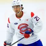 L'espoir du Canadien de Montréal en attaque, Michael Hage, au camp de développement du CH.