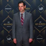 Jun 19, 2019; Las Vegas, NV, USA; Don Sweeney is pictured on the red carpet during the 2019 NHL Awards at Mandalay Bay.