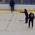 Leon Draisaitl Mike Babcock oilers practice
