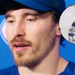 L'ancien attaquant du Canadien de Montréal, Brendan Gallagher, au camp des Canucks de Vancouver.