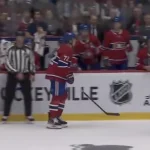 Un geste posé hier par Arber Xhekaj juste devant Martin St-Louis et le banc du Canadien de Montréal, face aux Sénateurs d'Ottawa à Trois-Rivières.