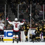 Sep 20, 2026; Boston, Massachusetts, USA; Washington Capitals left wing Ivan Miroshnichenko scores a goal in the third period during the game against the Boston Bruins at TD Garden.