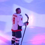 Apr 11, 2026; Pittsburgh, Pennsylvania, USA; Washington Capitals left wing Alex Ovechkin (8) before playing the Pittsburgh Penguins at PPG Paints Arena.