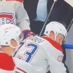 Ivan Demidov, du Canadien de Montréal, en douleur.