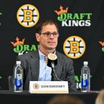 Sep 28, 2026; Boston, MA, USA; Boston Bruins general manager Don Sweeney speaks to the media during a press conference at TD Garden.