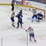 But d\'Alexandre Carrier contre les Maple Leafs