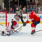 Hurricanes place goaltender on waivers just days after keeping him on opening roster Sep 22, 2026; Raleigh, North Carolina, USA; Carolina Hurricanes goalie Cayden Primeau (55) stops the overtime shot by Florida Panthers center Sam Bennett (9) during the overtime at Lenovo Center. Mandatory Credit: James Guillory-Imagn Images
