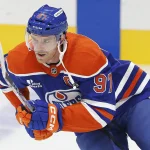 Sep 26, 2026; Edmonton, Alberta, CAN; Edmonton Oilers forward Connor McDavid (97) skates during warmup against the Calgary Flames at Rogers Place.