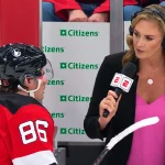A journalist just humiliated Jack Hughes in a middle game interview
