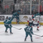 Aleksander Barkov goes down awkwardly and heads straight down the tunnel