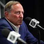 NHLPA fires back at Gary Bettman over no-trade clause comments Feb 22, 2025; Los Angeles, California, USA; NHL commissioner Gary Bettman speaks during media availabilities before the Los Angeles Kings play against the Utah Hockey Club at Crypto.com Arena. Mandatory Credit: Gary A. Vasquez-Imagn Images