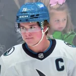 Macklin Celebrini injury video