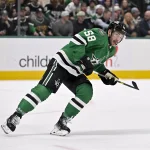 Michael Bunting signs a surprisingly affordable contract with new NHL team Mar 10, 2026; Dallas, Texas, USA; Dallas Stars left wing Michael Bunting (58) skates against the Vegas Golden Knights during the second period at the American Airlines Center. Mandatory Credit: Jerome Miron-Imagn Images