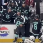 Jared McCan shoving ref