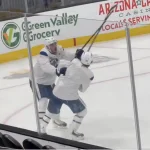Leafs fans are holding their breath after this wild moment between McKenna and Matthews
