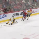Séquence du match entre le Canadien de Montréal et Nashville, au Centre Bell.