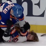 Frank Nazar's late hit on Bo Horvat turns a 4-1 game into absolute chaos