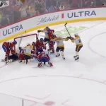 Séquence du match entre Montréal et Nashville, avec la pénalité de Josh Anderson sur le jeu de Matthew Wood.