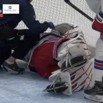 Blood-curdling scene as Igor Shesterkin goes down with a scary leg injury