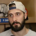 Point de presse du Canadien de Montréal, à Brossard, avec Phillip Danault.