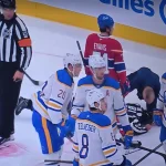 Terrifying moment during Canadiens game as linesman is left lying on the ice