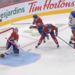 Blessure subie par le défenseur du Canadien de Montréal, Noah Dobson, au Centre Bell et contre les Sabres de Buffalo.