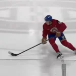 L'attaquant du Canadien de Montréal, Oliver Kapanen, en direct de Brossard.
