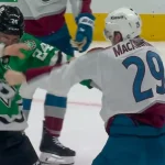 Roope Hintz Nathan MacKinnon fight
