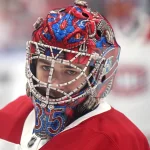 29 septembre 2026 ; Toronto, Ontario, Canada ; le gardien des Canadiens de Montréal, Samuel Montembeault (35), se prépare pour l'échauffement avant le match contre les Maple Leafs de Toronto au Scotiabank Arena.