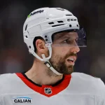 Jan 8, 2026; Denver, Colorado, USA; Ottawa Senators left wing David Perron (57) in the first period against the Colorado Avalanche at Ball Arena.