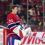 Retour de Samuel Montembeault : mauvaise nouvelle de Renaud Lavoie 9 décembre 2025 ; Montréal, Québec, Canada ; le gardien de but des Canadiens de Montréal, Sam Montembeault (35), durant la troisième période du match contre le Lightning de Tampa Bay au Centre Bell.