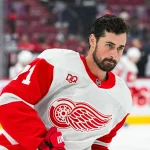 Canadiens trade Kirby Dach for Dylan Larkin in stunning trade proposal Oct 10, 2026; Montreal, Quebec, CAN; Detroit Red Wings center Dylan Larkin (71) looks on during warm-up before the game against the Montreal Canadiens at Bell Centre.