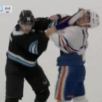 Trent Frederic and Jack McBain trade violent punches in fight of the year contender