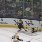 Samuel Girard crashes into boards after Brett Howden trip in scary scene