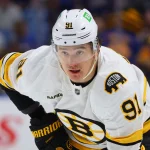 Bruins bench Nikita Zadorov, then his agent fuels trade to Canadian team Mar 25, 2026; Buffalo, New York, USA; Boston Bruins defenseman Nikita Zadorov (91) waits for the face-off during the first period against the Buffalo Sabres at KeyBank Center. Mandatory Credit: Timothy T. Ludwig-Imagn Images