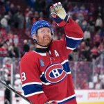 26 septembre 2026 ; Montréal, Québec, CAN ; le défenseur des Canadiens de Montréal, Mike Matheson (8), après le match contre les Sénateurs d'Ottawa au Centre Bell.