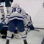 Jake McCabe bloodied in scary high-stick incident against Blue Jackets