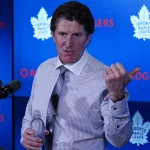 Mike Babcock reacts to facing Leafs for first time since firing and it's an unexpected approach Oct 21, 2019; Toronto, Ontario, CAN; Toronto Maple Leafs head coach Mike Babcock during the post game press conference against the Columbus Blue Jackets at Scotiabank Arena. Columbus defeated Toronto in overtime. Mandatory Credit: John E. Sokolowski-USA TODAY Sports