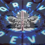 Oct 17, 2026; Toronto, Ontario, CAN; A view of the Toronto Maple Leafs logo at centre ice before a game against the New York Islanders at Scotiabank Arena. :